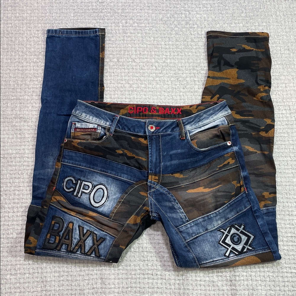 CIPO & BAXX NATO MENS JEANS DENIM CD859 SLIM FIT STREETWEAR SIZE 31x34